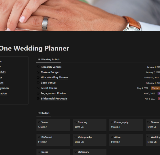 All-in-One Wedding Planner